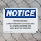 Signmission Restricted Area Law Enforcement Officers OSHA Notice Sign, Plastic, 10in W x 7in L, 2PK OS-2PACK-NS-P-710-L-18079 - alternate 6